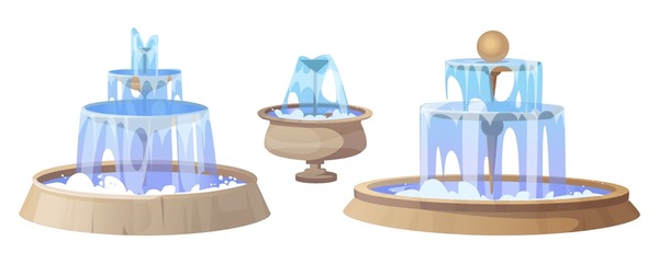 cascading water fountain manufacturing details