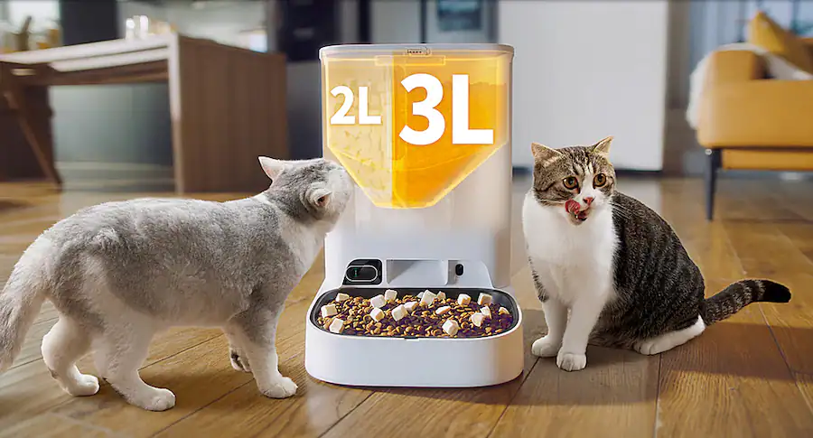 cat feeder that recognizes cat manufacturing details