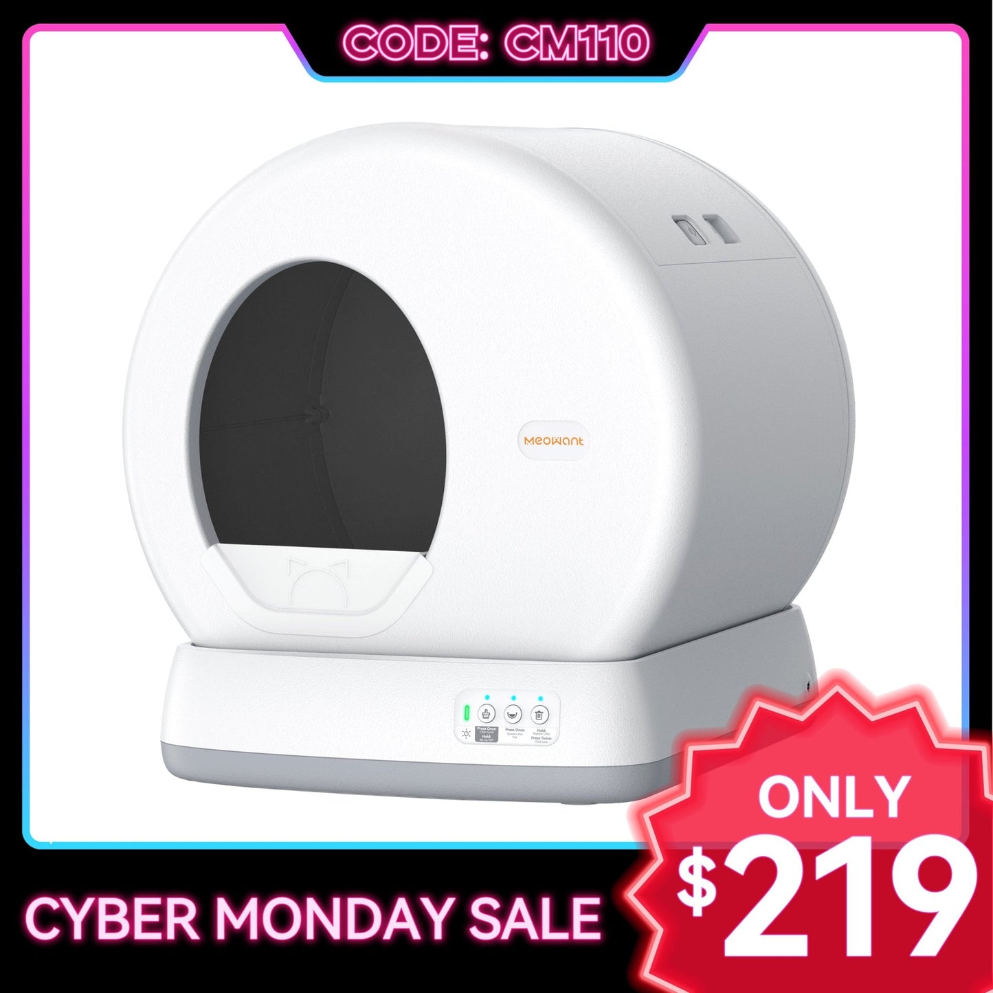 meowant self cleaning litter box reviews manufacturing details