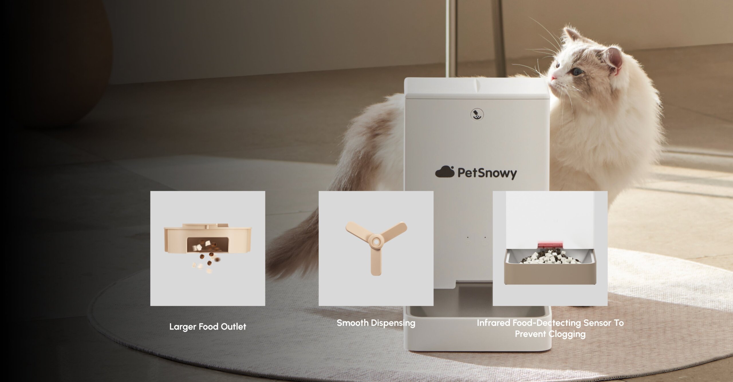 pet snowy feeder manufacturing details