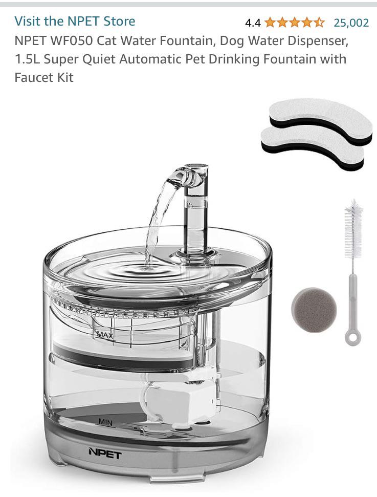 reddit cat water fountain manufacturing details