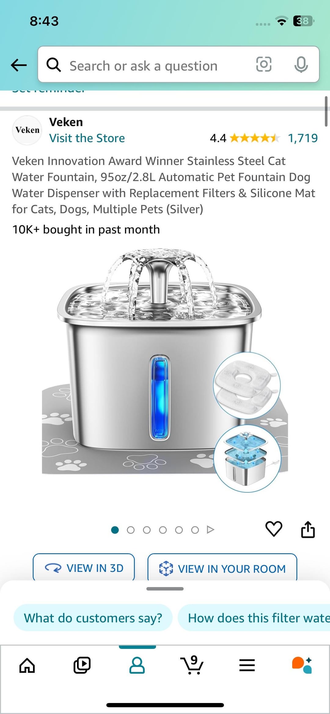 reddit cat water fountain manufacturing details