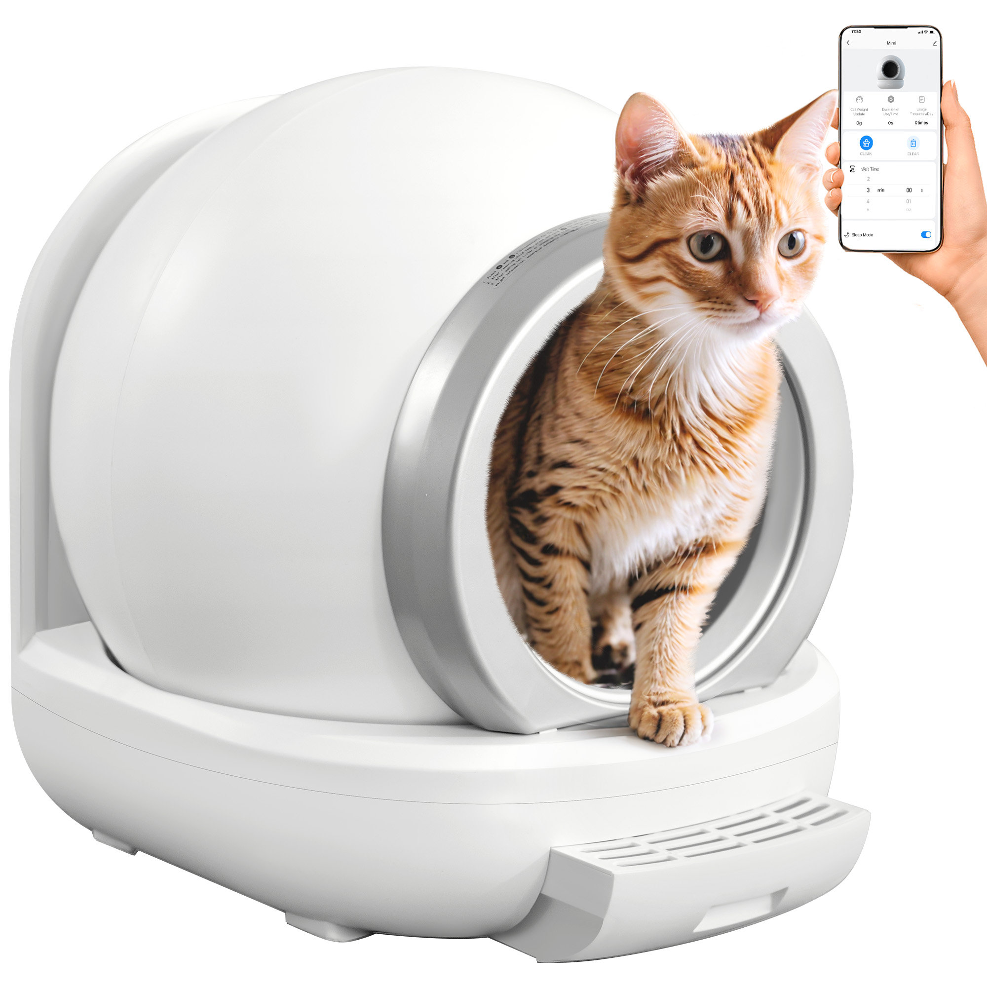 smart litter box for cats manufacturing details