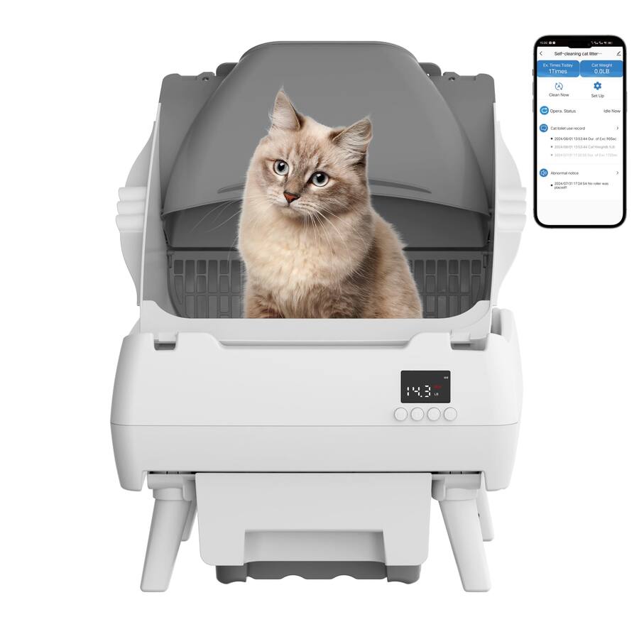 smart self cleaning litter box manufacturing details
