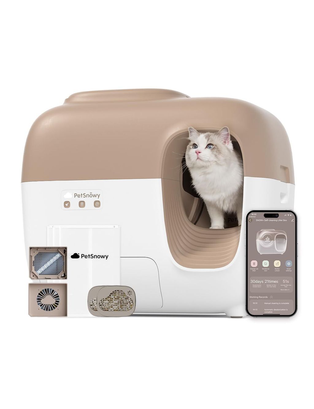 snowy pet litter box manufacturing details