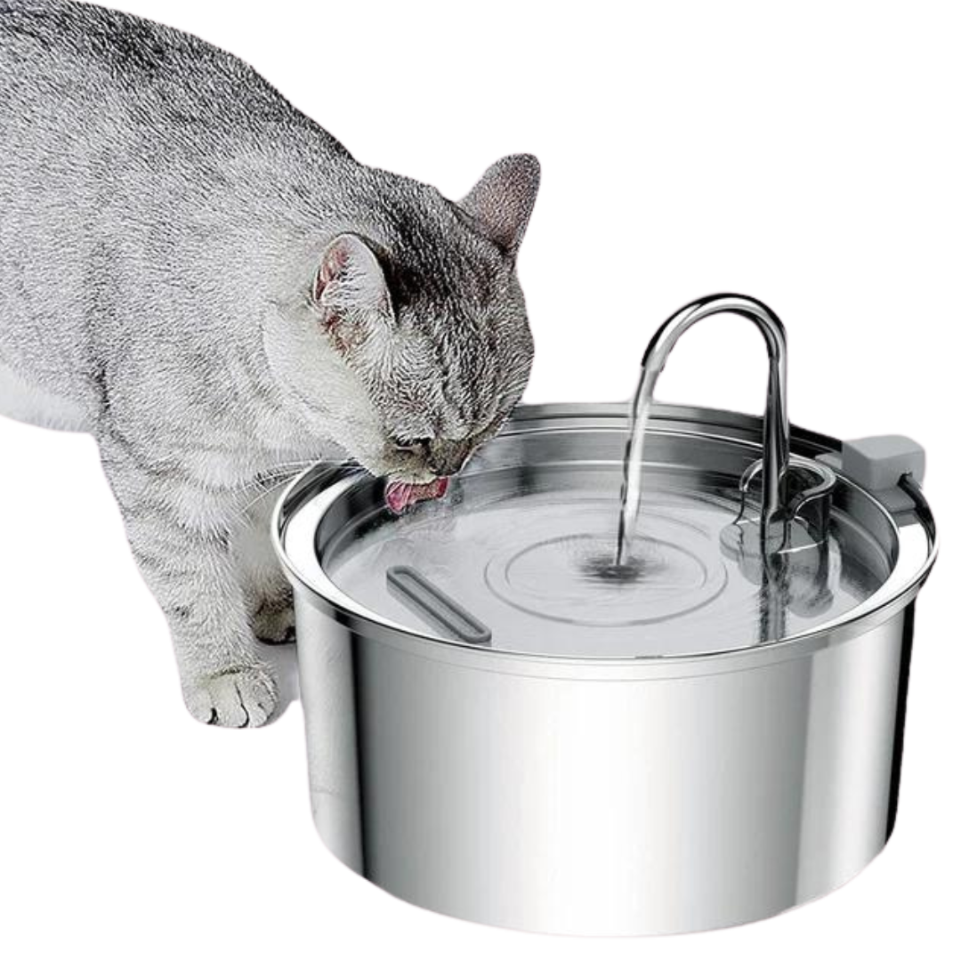stainless steel cat water fountain made in usa manufacturing details